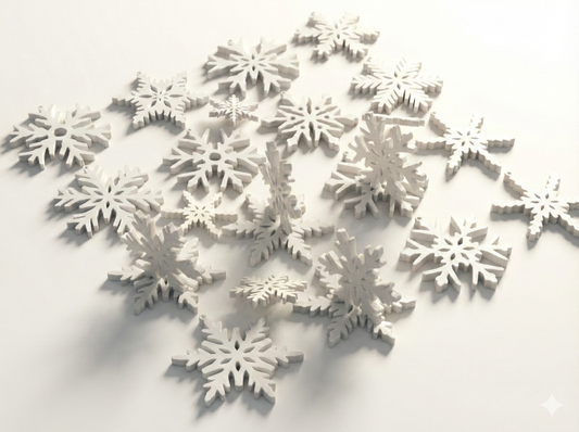 Arctic Frost Collection: Snowflake Ornaments