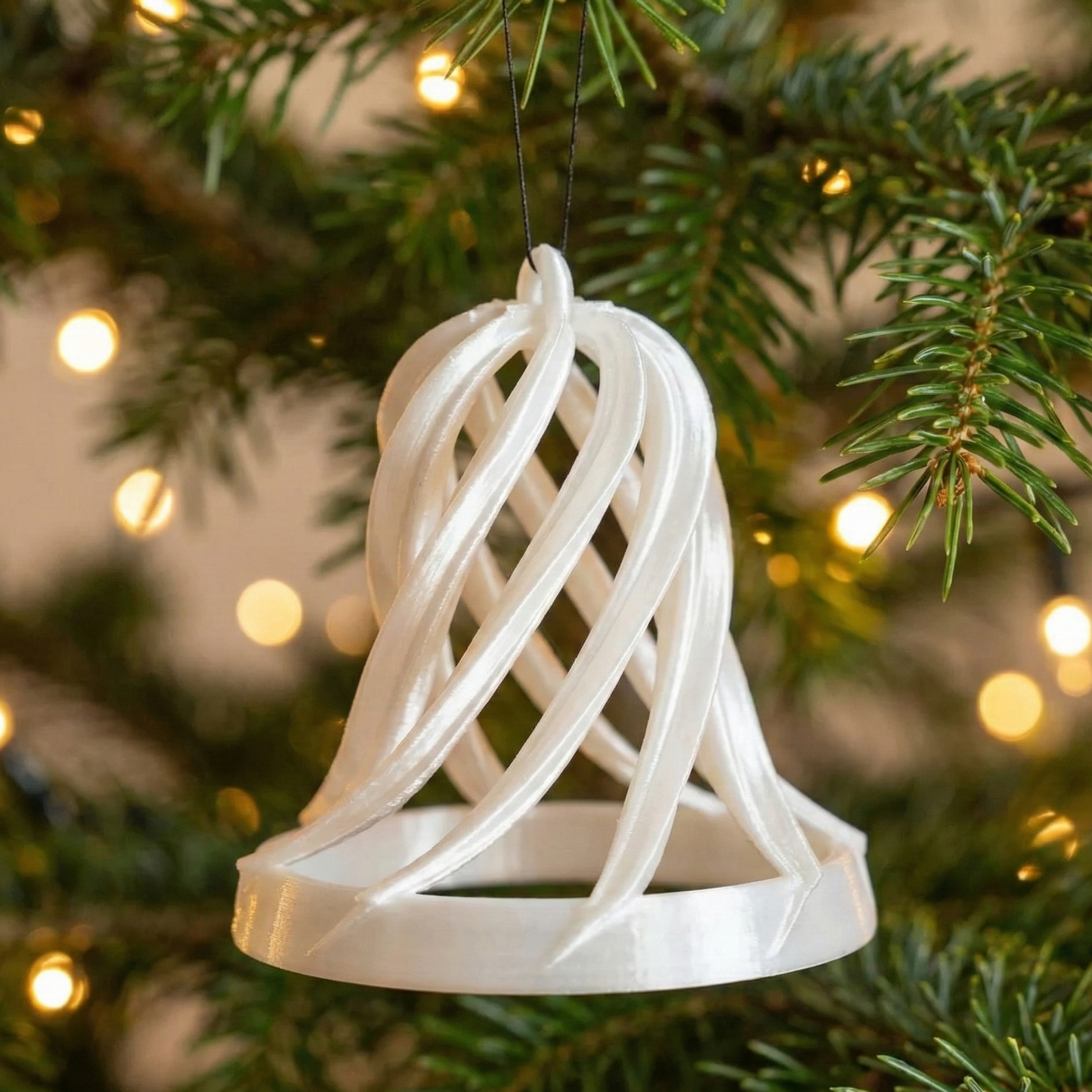 3D Tiskan Božični Okrasek (Bela)