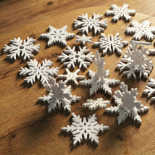 Arctic Frost Collection: Snowflake Ornaments